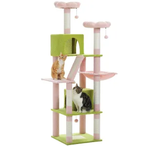 180CM Large Cat Tree Tower for Multi-Cat Households