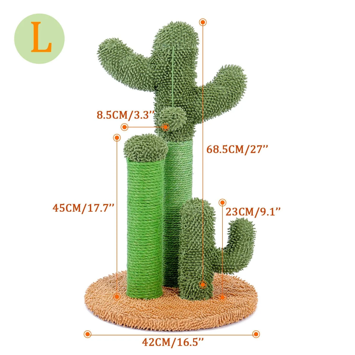 27" Cactus Cat Scratching Post / Tree / Pole