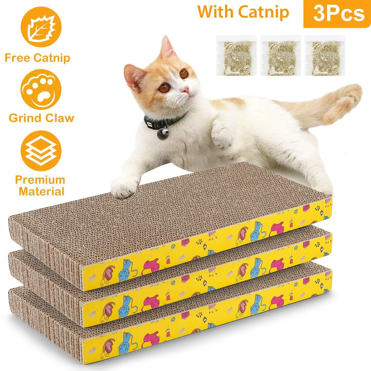 3-Piece: Cat Scratcher Pads