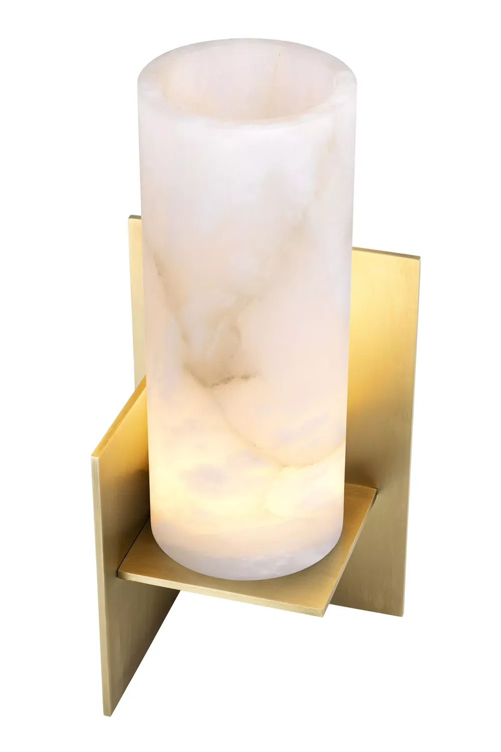 Antique Brass Alabaster Table Lamp | Eichholtz Frisco