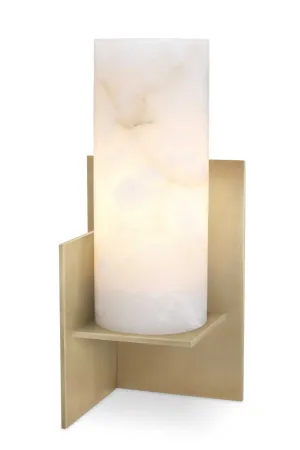Antique Brass Alabaster Table Lamp | Eichholtz Frisco