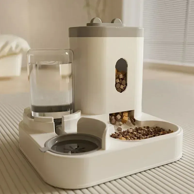 Automatic Pet Feeder with Water Dispenser – 2-in-1 Food and Water Station for Cats and Dogs