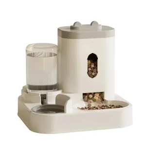 Automatic Pet Feeder with Water Dispenser – 2-in-1 Food and Water Station for Cats and Dogs