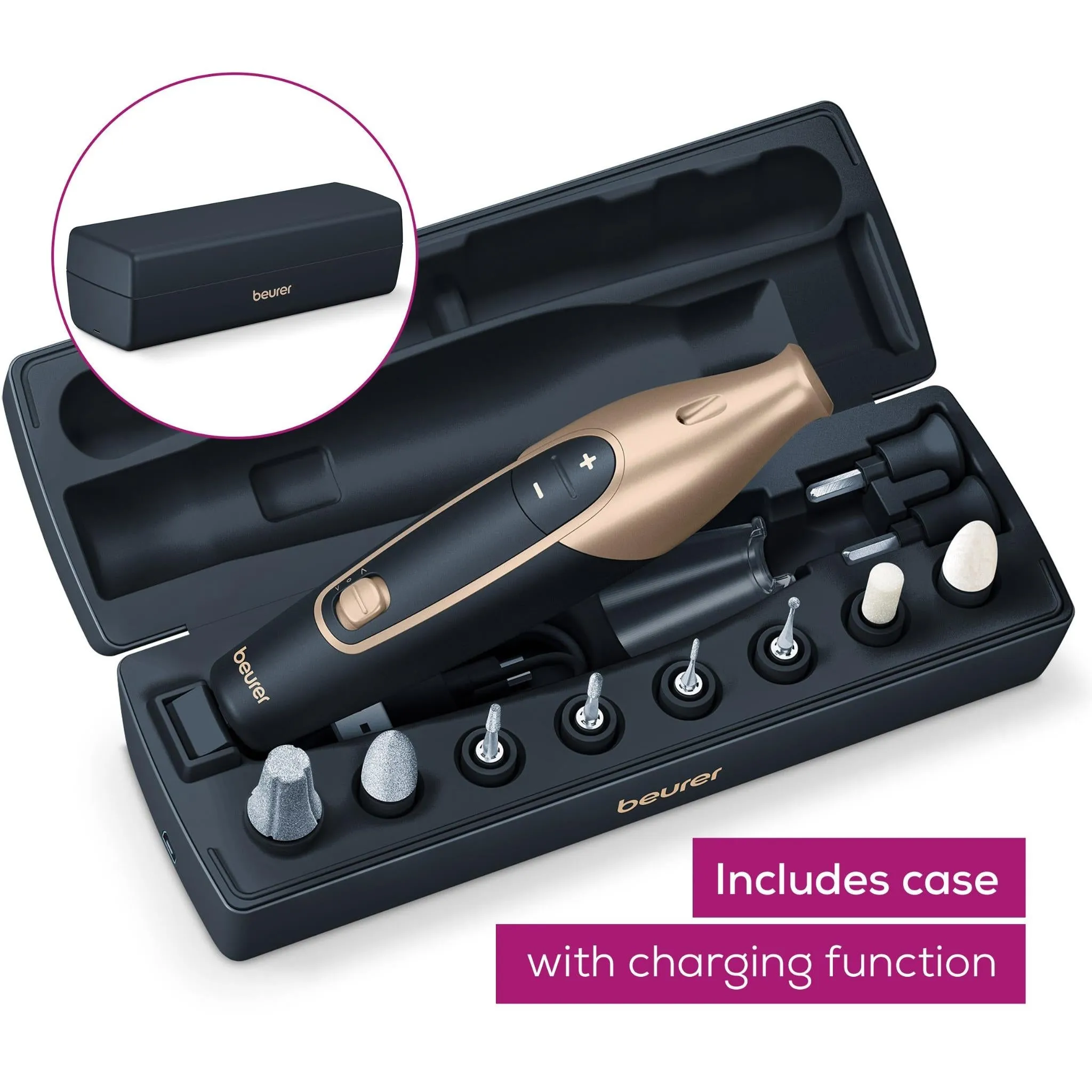 Beurer MP84SE Special Edition Manicure/Pedicure Set with Charging & Storage Case