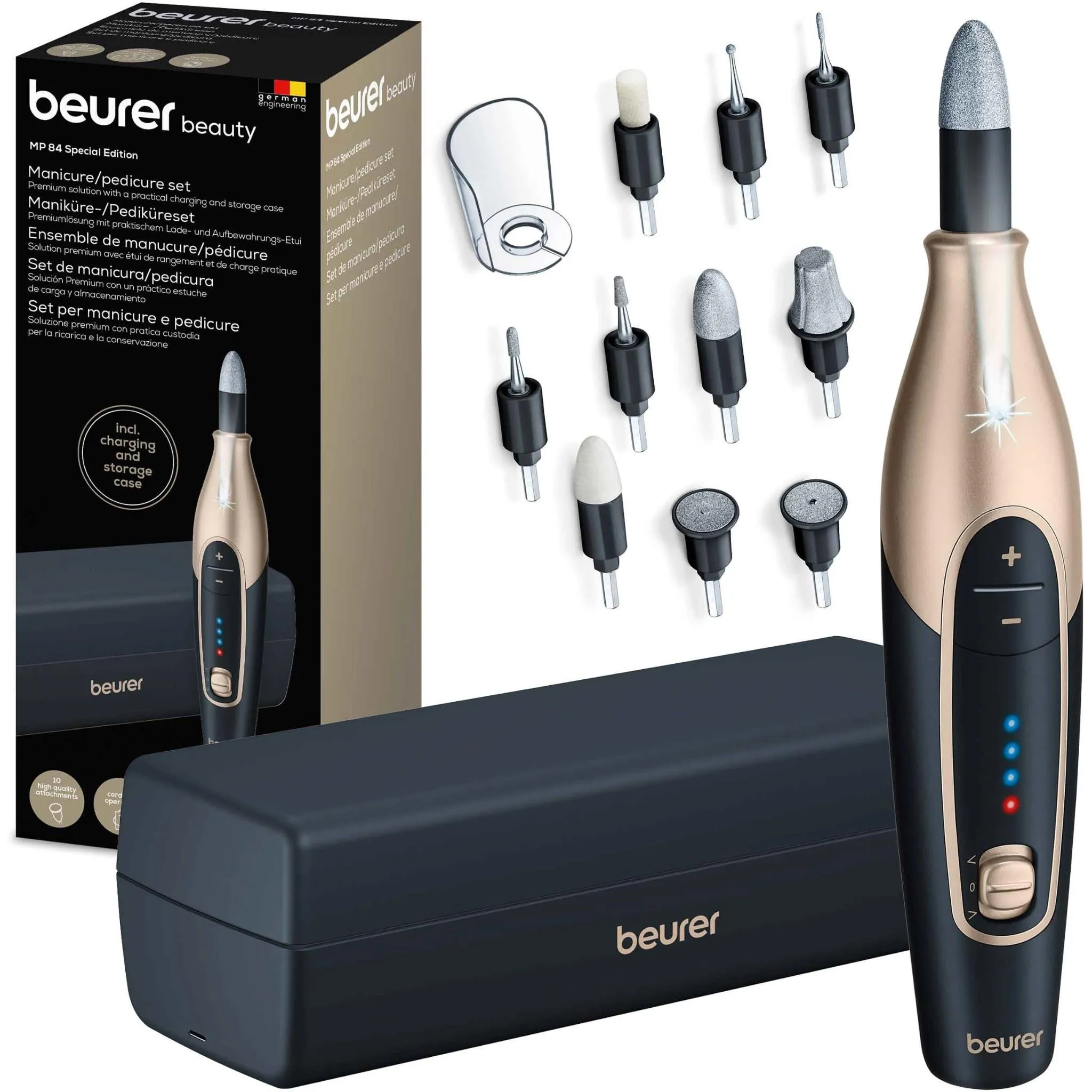 Beurer MP84SE Special Edition Manicure/Pedicure Set with Charging & Storage Case
