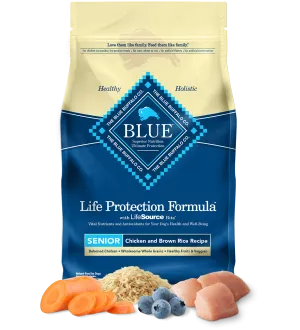 Blue Buffalo Life Protection Chicken & Brown Rice Recipe Senior Dry Dog Food