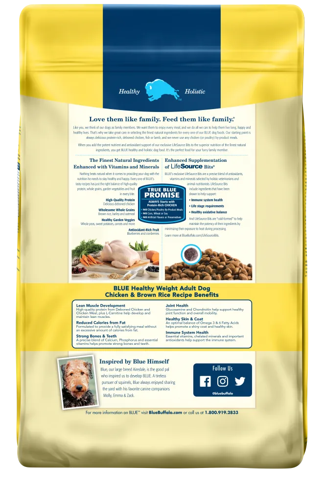 Blue Buffalo Life Protection Healthy Weight Chicken & Brown Rice Recipe Adult Dry Dog Food