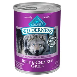 Blue Buffalo Wilderness Grain Free Beef & Chicken Canned Dog Food