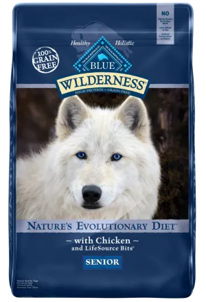 Blue Buffalo Wilderness Senior Grain-Free Chicken Recipe Dry Dog Food