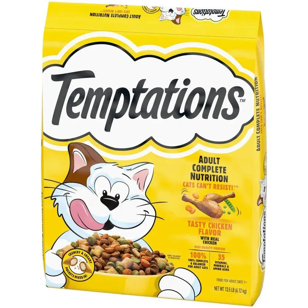 Chicken Flavored Adult Dry Cat Food 13.5lb Bag