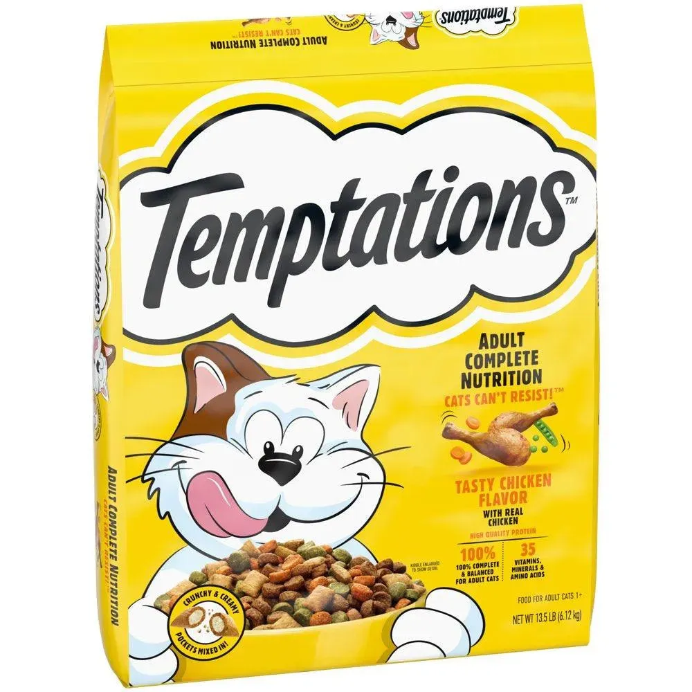 Chicken Flavored Adult Dry Cat Food 13.5lb Bag
