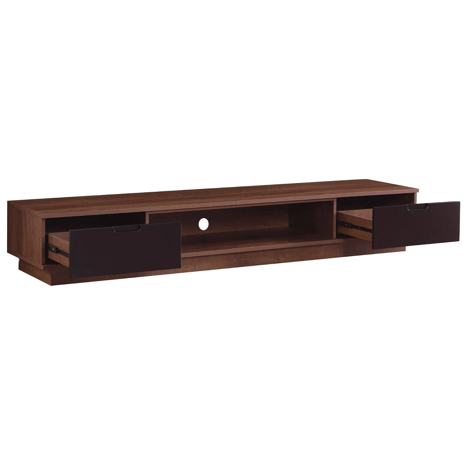 DELUX 200cm, Low Line, TV Unit, Dark Oak by Tauris™