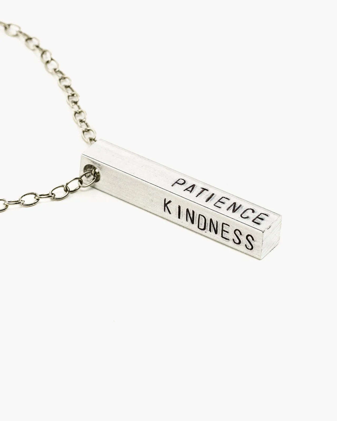 Devotion Custom Stamped Bar Necklace
