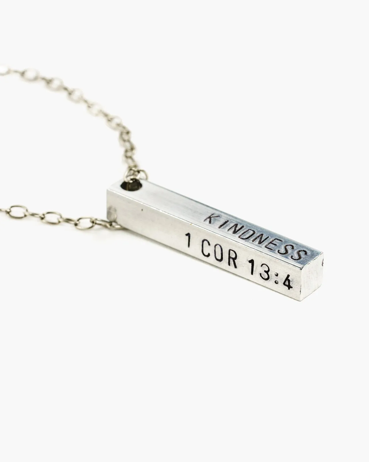 Devotion Custom Stamped Bar Necklace