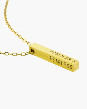 Devotion Custom Stamped Bar Necklace