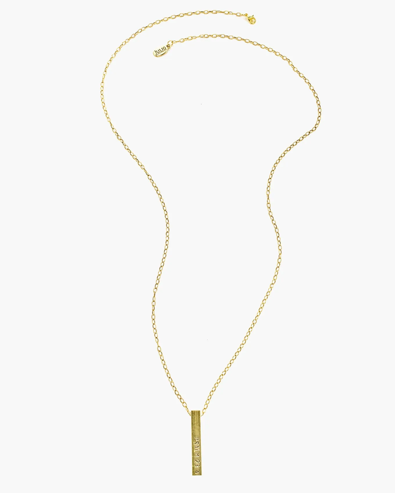 Devotion Custom Stamped Bar Necklace