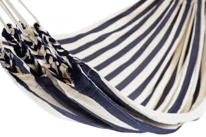 Ecuador Hammock Cotton Navy Blue & White