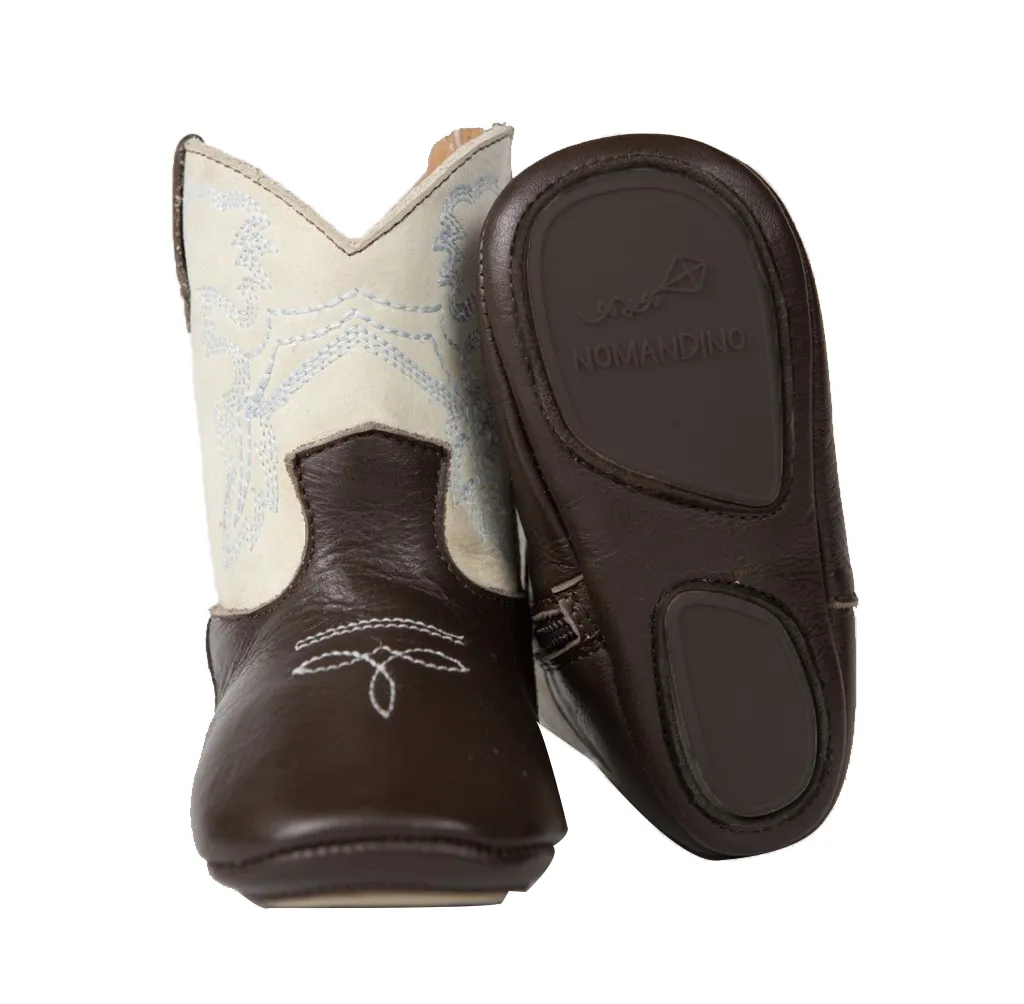 Frisco Chocolate and Ivory Boots