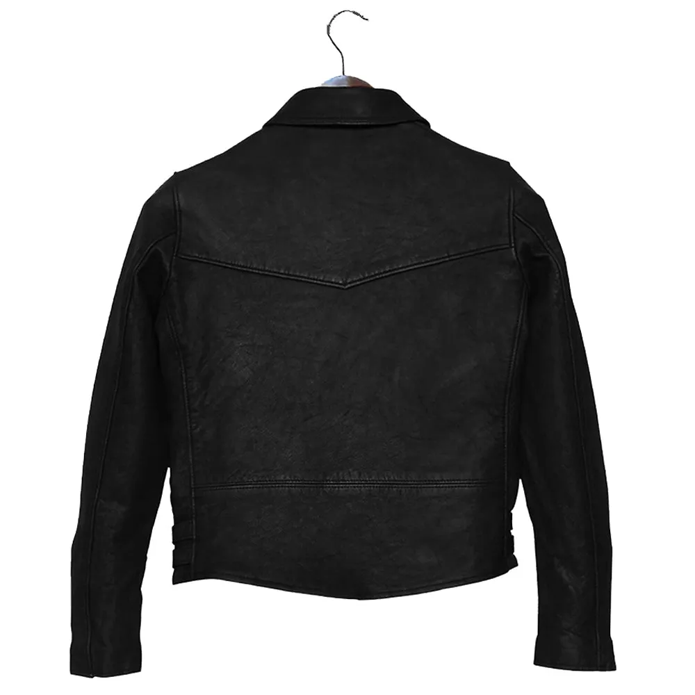 Frisco Motorcycle Easy Rider Womens Black Leather Jacket