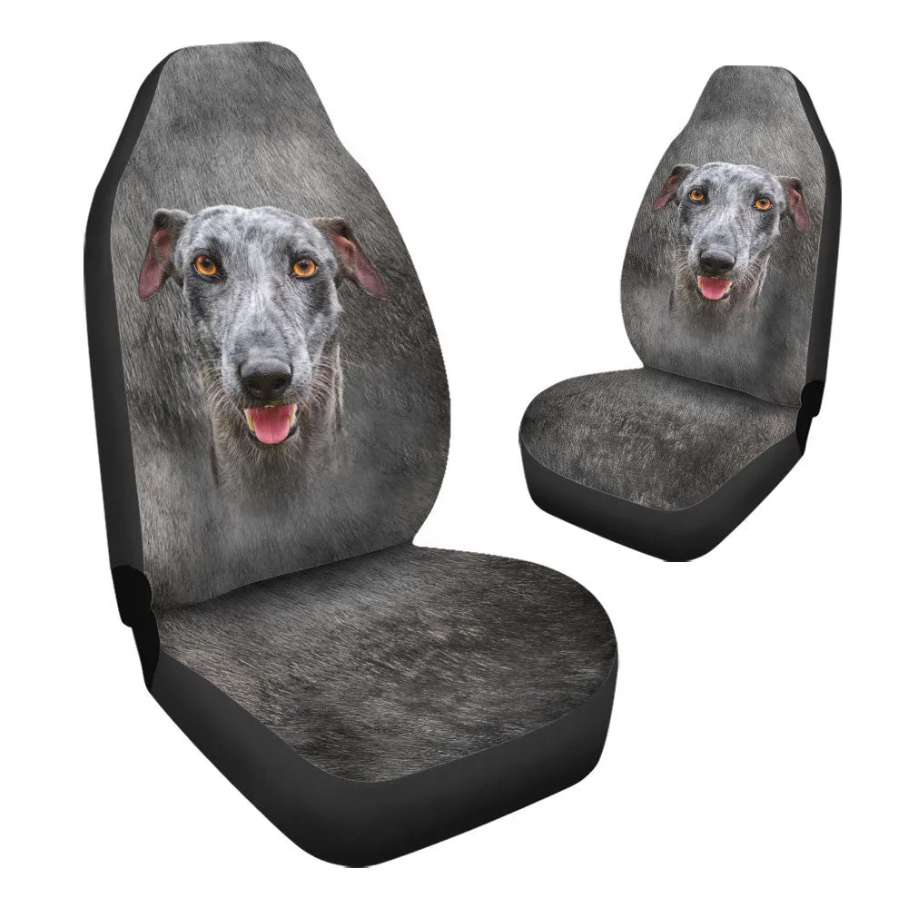 Greyhound Dog Funny Face Car Seat Covers