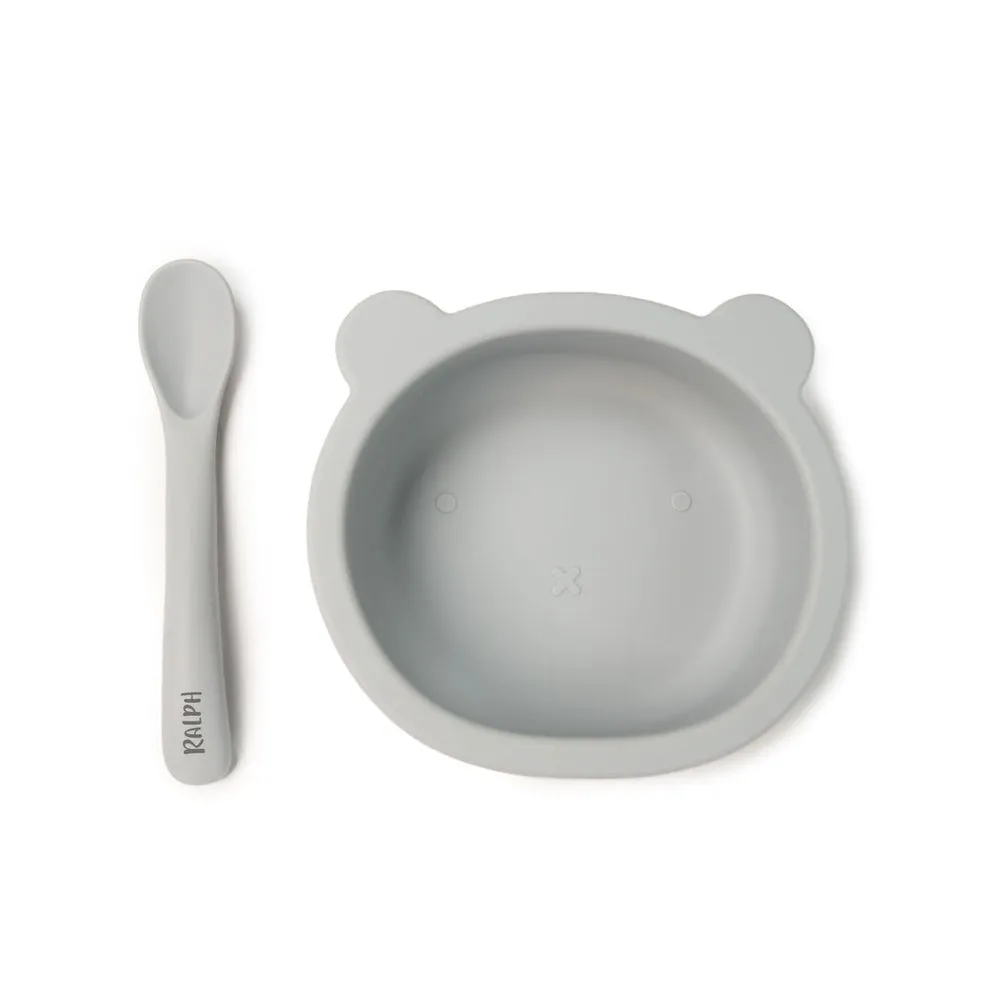 JBØRN Silicone Bowl and Spoon | Weaning Set | Personalisable