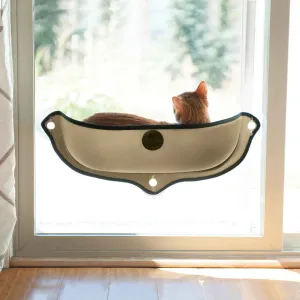 K&H Pet Products EZ Mount Window Bed Kitty Sill Tan 27″ x 11″ x 10.5″ – KH9191