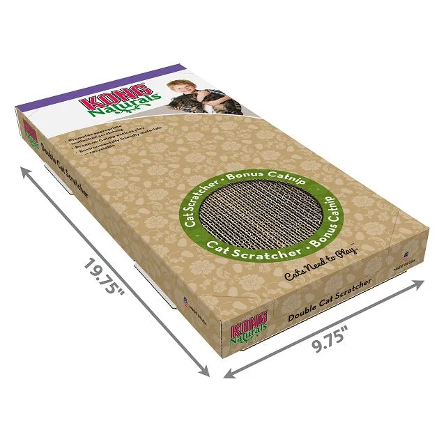 KONG Naturals Double Wide Cardboard Cat Scratcher