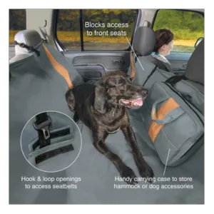 Kurgo Rover Hammock Car Seat Cover Black