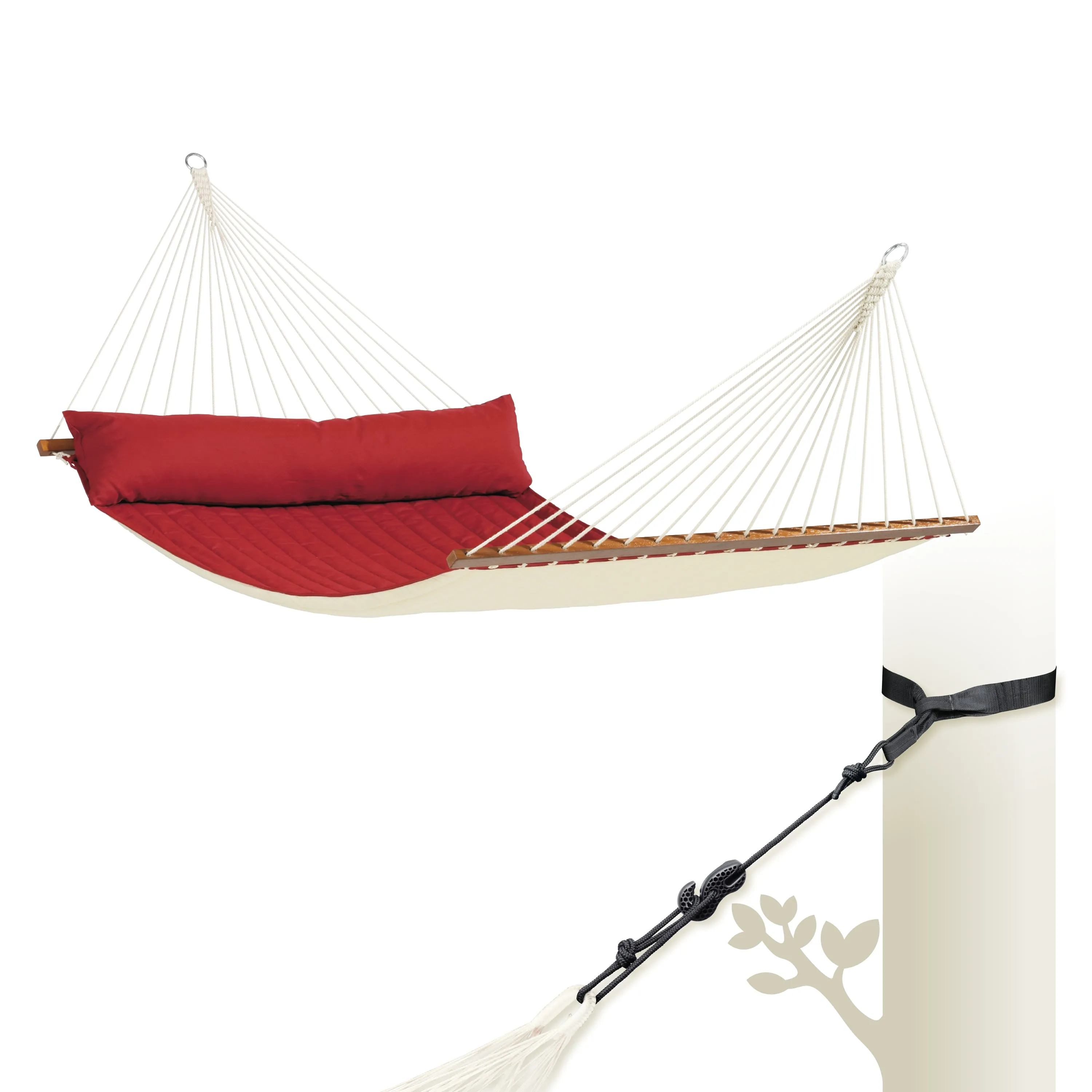 LA SIESTA Alabama Spreader Bar Hammock (Kingsize - W 140 cm)