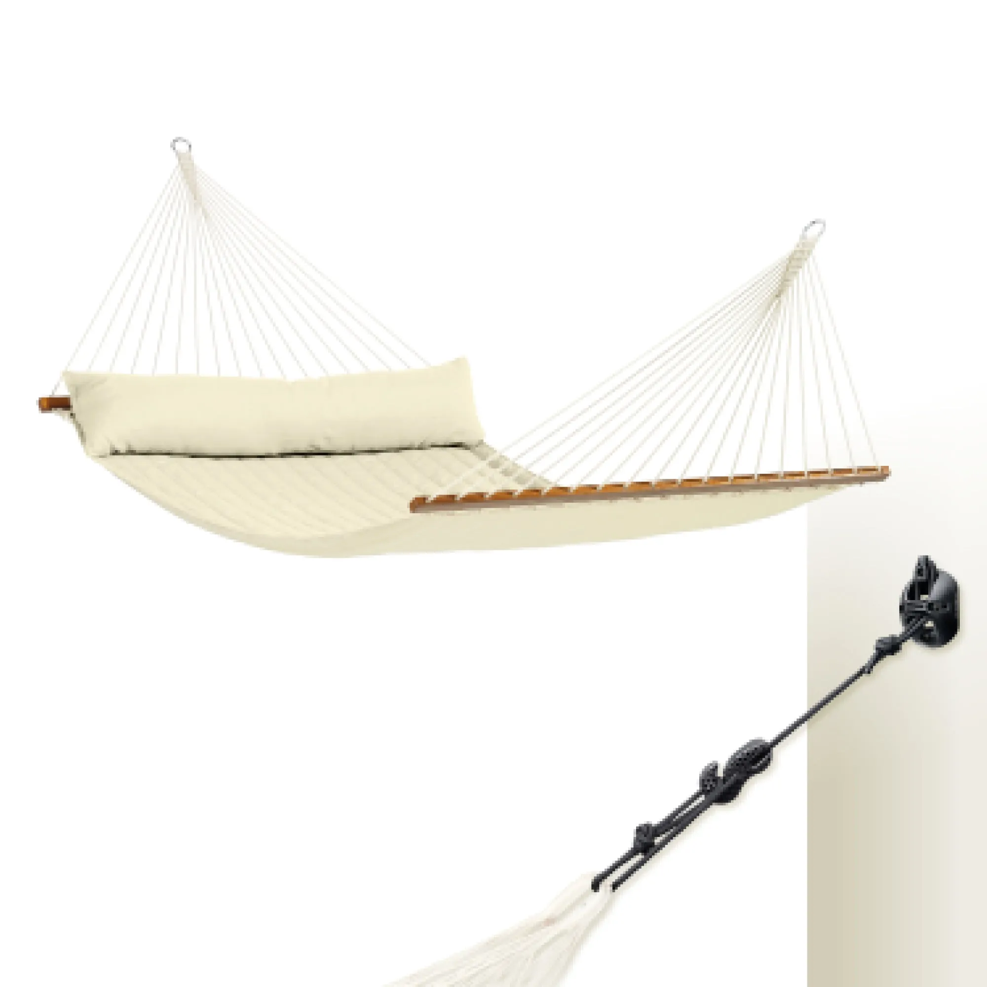 LA SIESTA Alabama Spreader Bar Hammock (Kingsize - W 140 cm)
