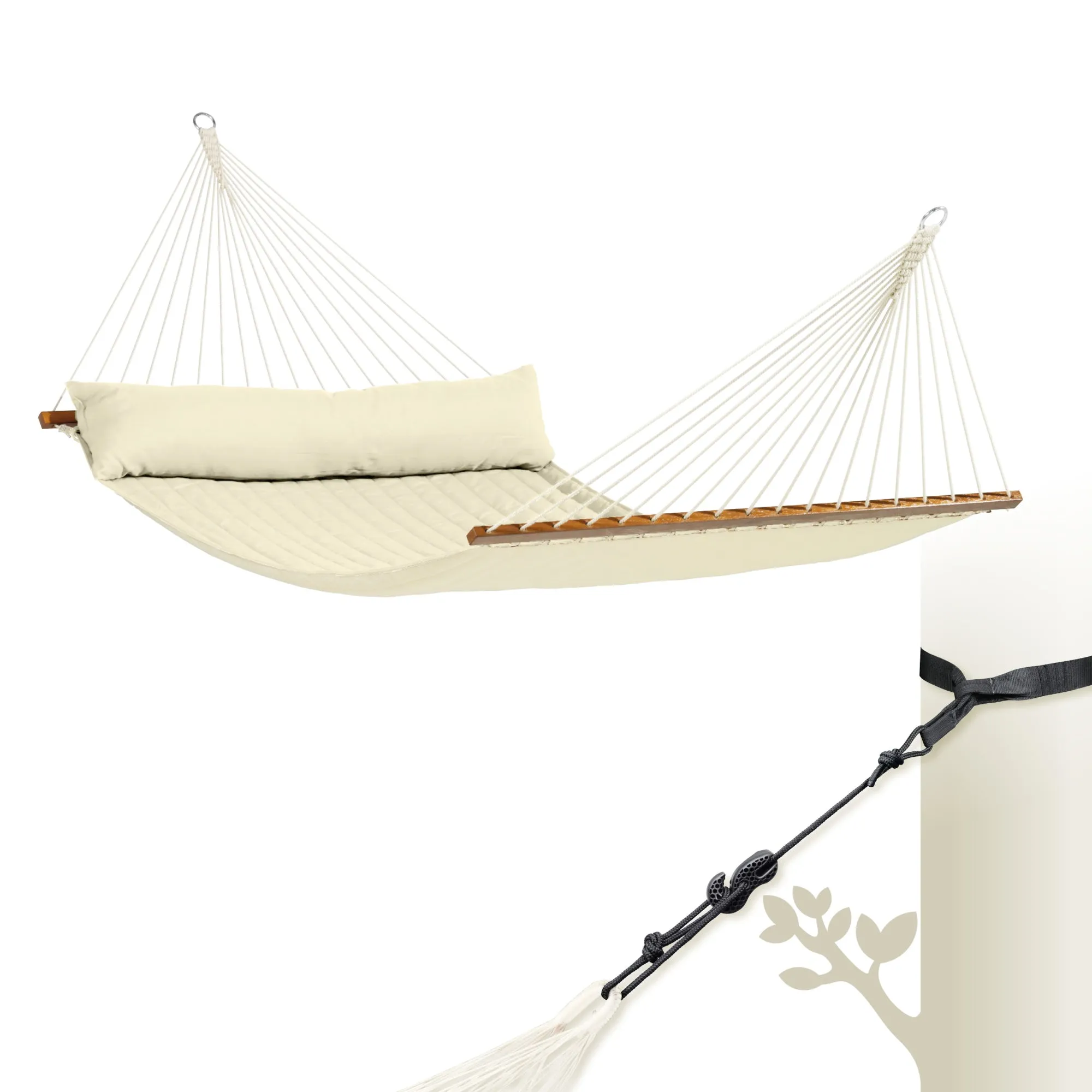 LA SIESTA Alabama Spreader Bar Hammock (Kingsize - W 140 cm)