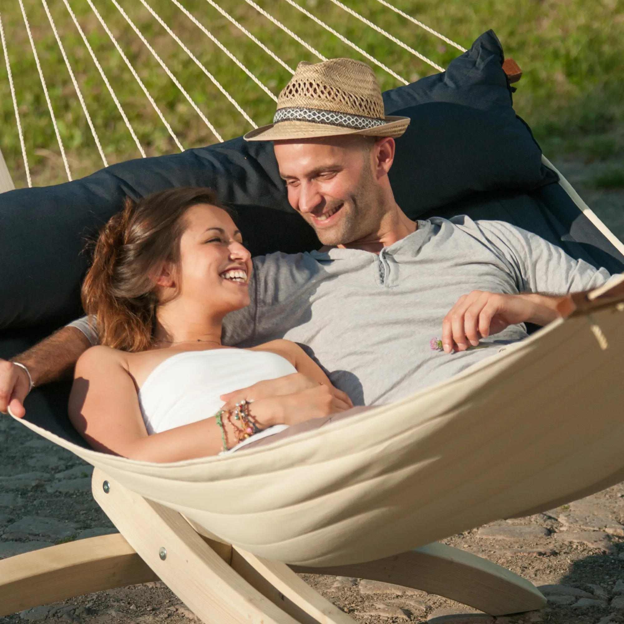 LA SIESTA Alabama Spreader Bar Hammock (Kingsize - W 140 cm)