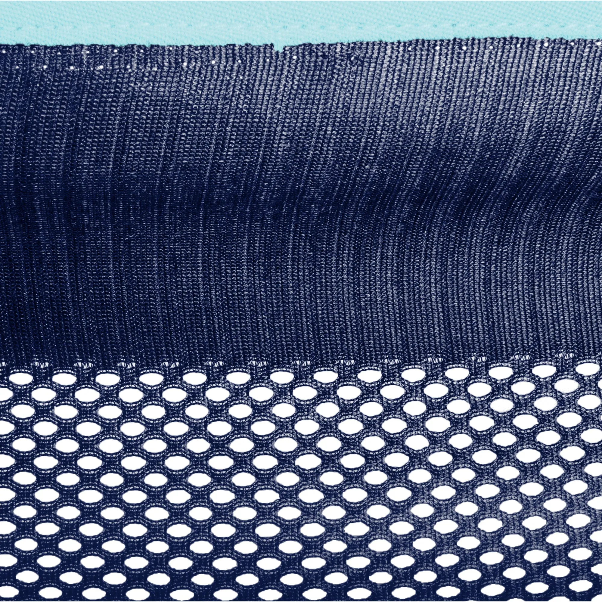 Mesh Double Hammock in Navy and Turquoise