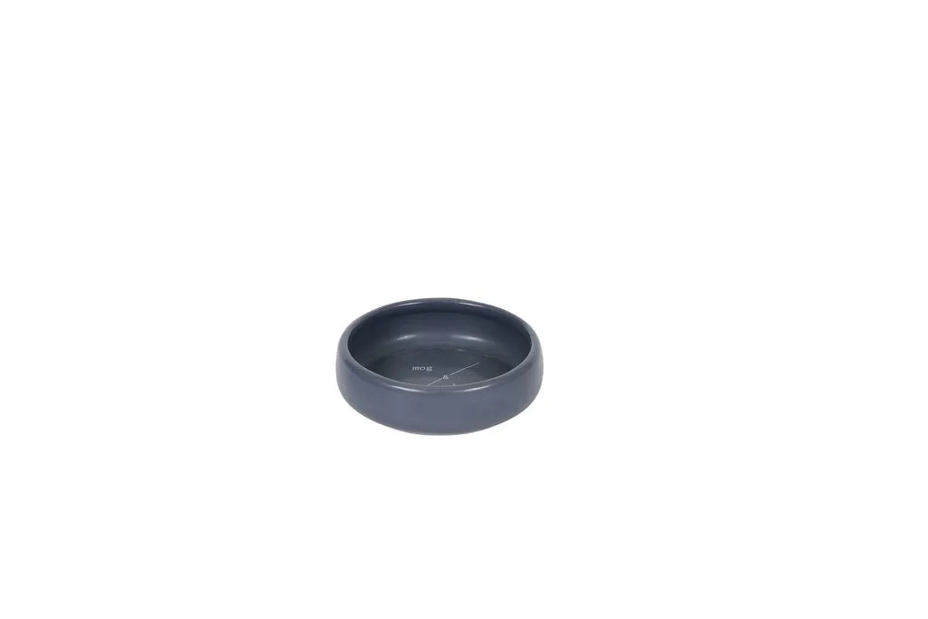Mog and Bone Ceramic Cat Bowl - Grey, Black or Navy
