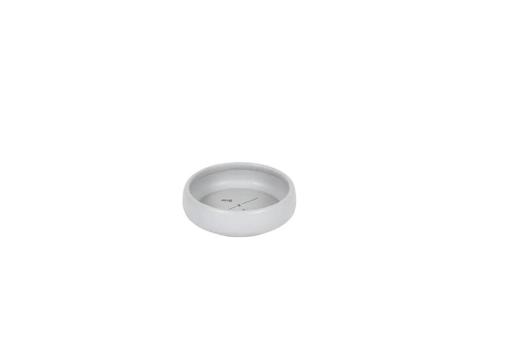 Mog and Bone Ceramic Cat Bowl - Grey, Black or Navy