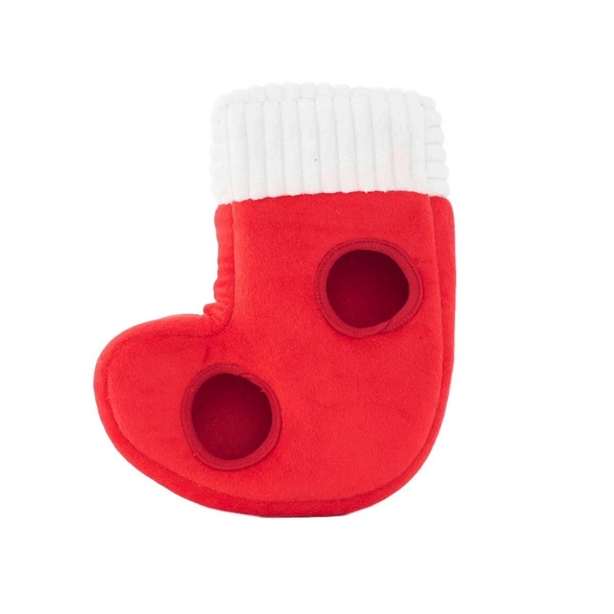 Naughty or Nice Stocking Burrow Dog Toy Puzzle