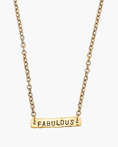 Novel Custom Stamped Necklace