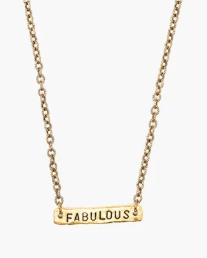Novel Custom Stamped Necklace