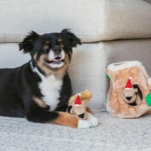 Outward Houndz Hide-a-Squirrel Holiday Dog Toy