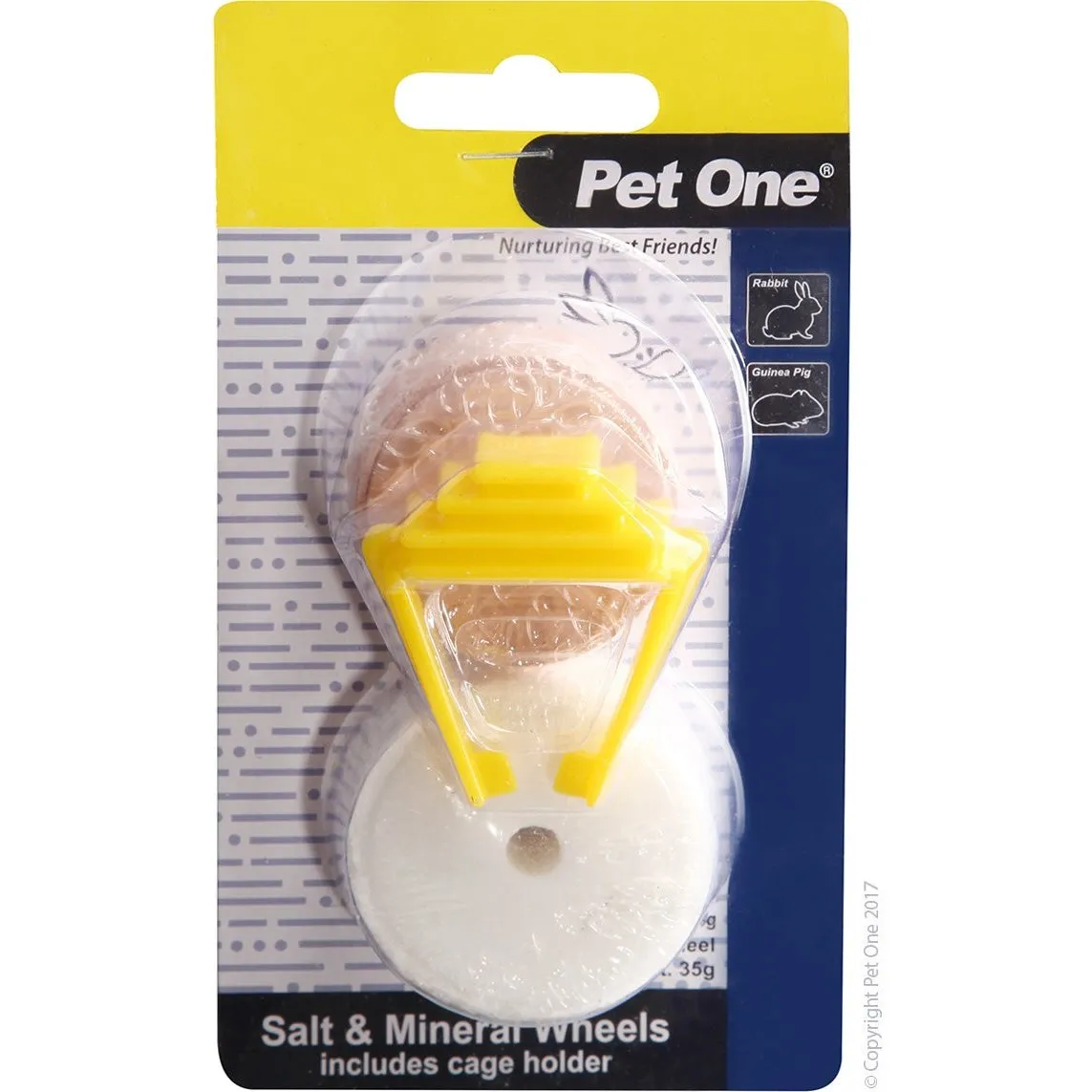 Pet One Salt Lick And Mineral Wheel With Clip  85g & 35g