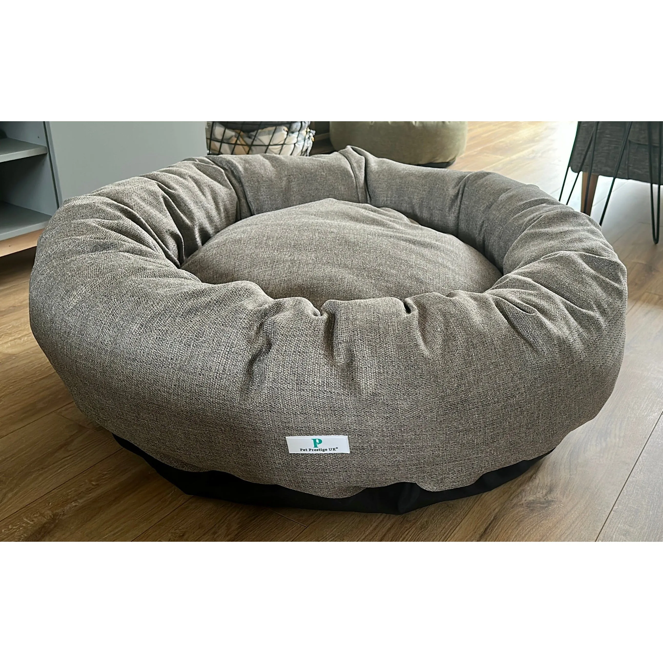 Pet Prestige - Luxury Porto Grey Donut Dog Bed