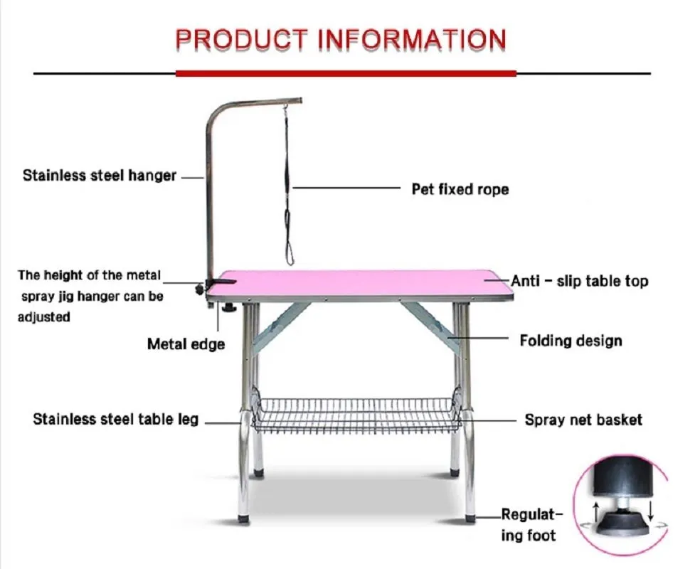 Pets Adjustable Pet Grooming Table