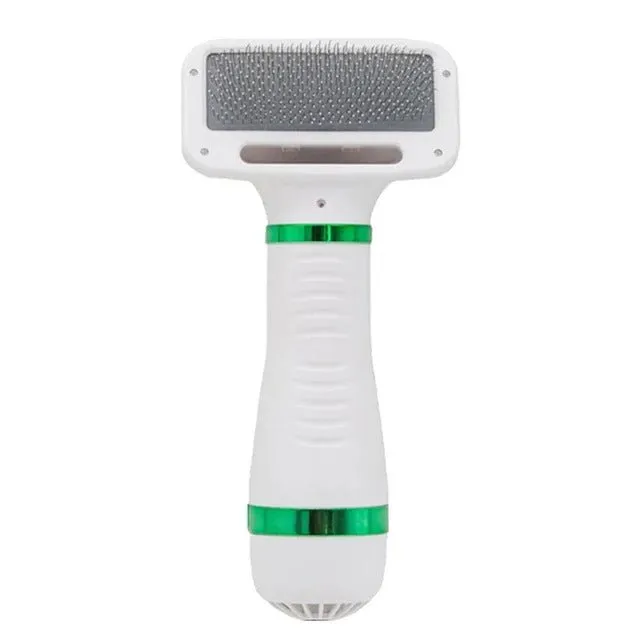 Portable Pet Hair Dryer - 2 in 1  Pet Grooming Cat Hair Comb Dog Fur and Blower Adjustable Temperature Pet Brush
