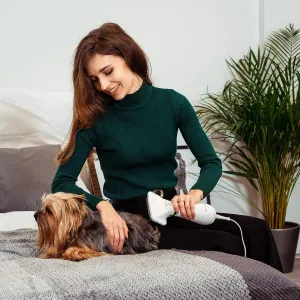 Portable Pet Hair Dryer - 2 in 1  Pet Grooming Cat Hair Comb Dog Fur and Blower Adjustable Temperature Pet Brush