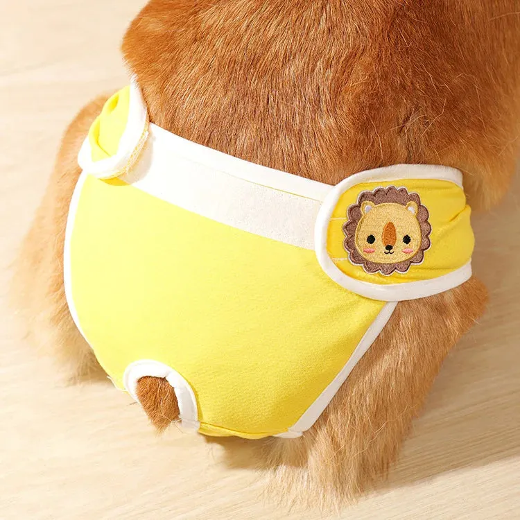 Reusable Female Dogs Diaper Pants Sanitary Female Dog Pants Diapers for Dogs Menstruation Pet Cat Physiological Safety Pants