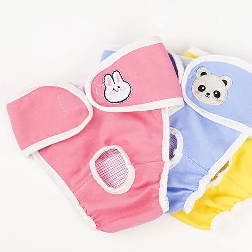 Reusable Female Dogs Diaper Pants Sanitary Female Dog Pants Diapers for Dogs Menstruation Pet Cat Physiological Safety Pants