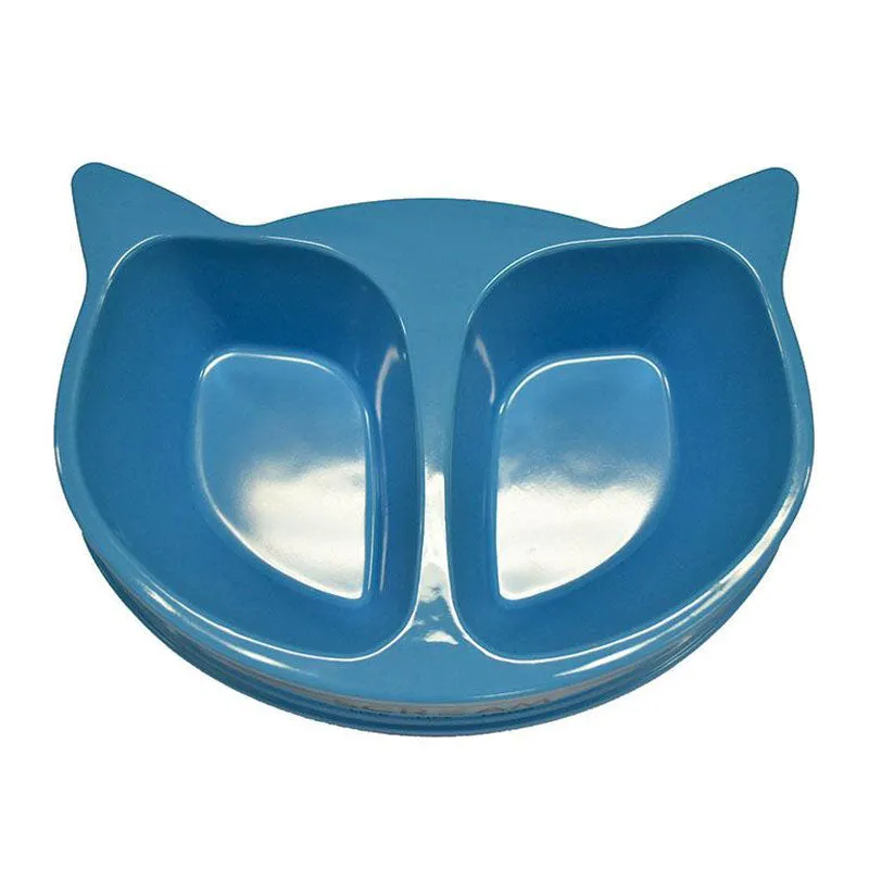 Scream Cat Face Double  Bowl