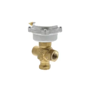 Siemens Building Technology 257-02033 1/2" NPT x Union Male 0.63 Cv  2-Way Normally Open Brass Valve Assembly