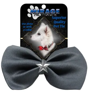 Silver Star Widget Pet Bowtie Grey