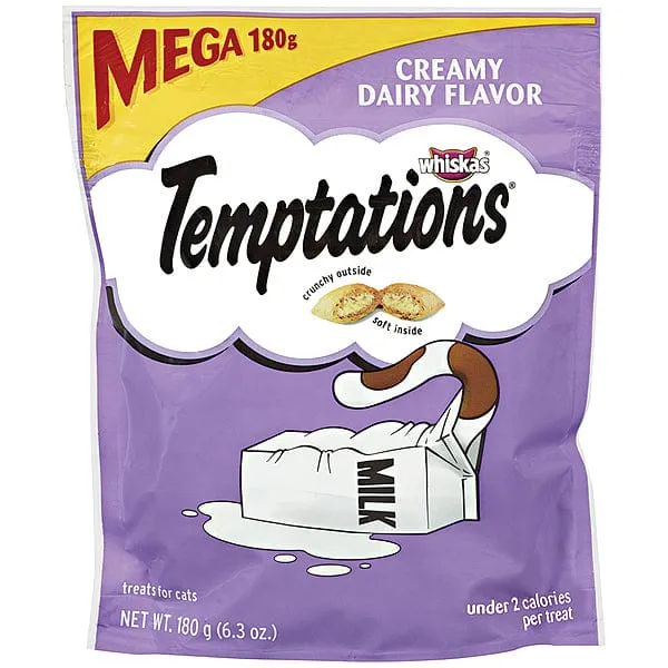 Temptations Creamy Dairy Cat Treats, 180g